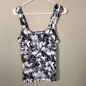 White House Black Market flowery dress top
